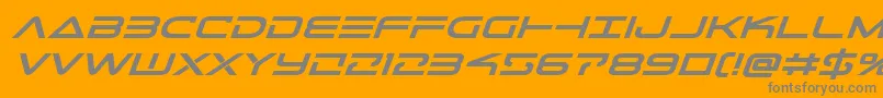 Telemarinesboldexpandital1 Font – Gray Fonts on Orange Background