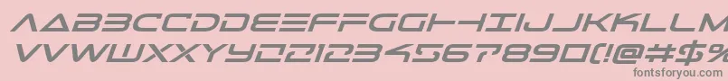 Telemarinesboldexpandital1 Font – Gray Fonts on Pink Background