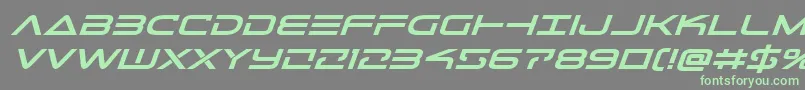 Telemarinesboldexpandital1 Font – Green Fonts on Gray Background