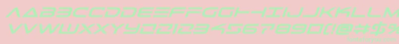Telemarinesboldexpandital1 Font – Green Fonts on Pink Background