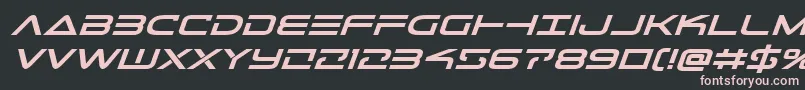 Telemarinesboldexpandital1 Font – Pink Fonts on Black Background