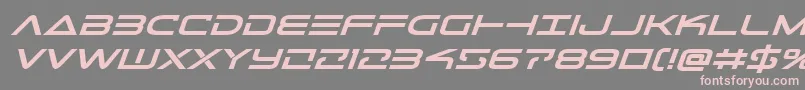 Telemarinesboldexpandital1 Font – Pink Fonts on Gray Background