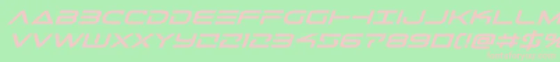 Telemarinesboldexpandital1 Font – Pink Fonts on Green Background