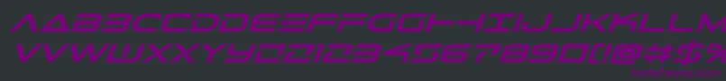 Telemarinesboldexpandital1 Font – Purple Fonts on Black Background