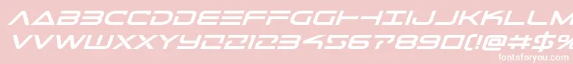 Telemarinesboldexpandital1 Font – White Fonts on Pink Background
