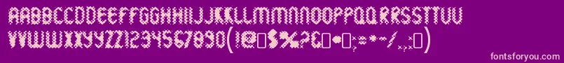 WildsewerageRegular Font – Pink Fonts on Purple Background