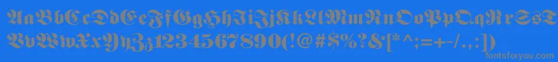 Berliner Font – Gray Fonts on Blue Background