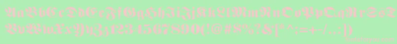 Berliner Font – Pink Fonts on Green Background