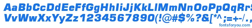 Шрифт Square721 – синие шрифты