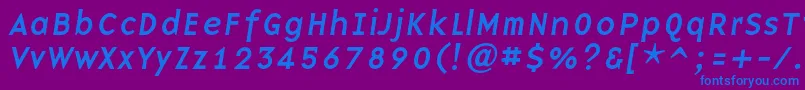 fuente BaseninecItalic – Fuentes Azules Sobre Fondo Morado