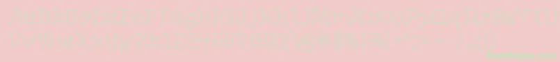 Шрифт MangoFlavoredJello – зелёные шрифты на розовом фоне