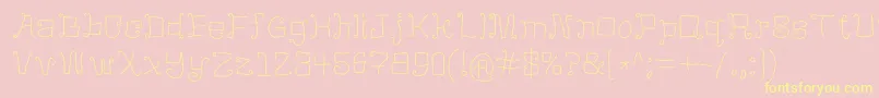 MangoFlavoredJello Font – Yellow Fonts on Pink Background
