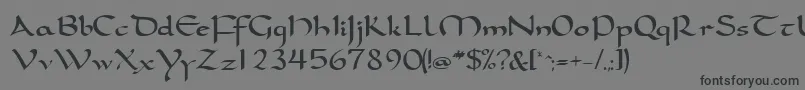 Samovarssk Font – Black Fonts on Gray Background