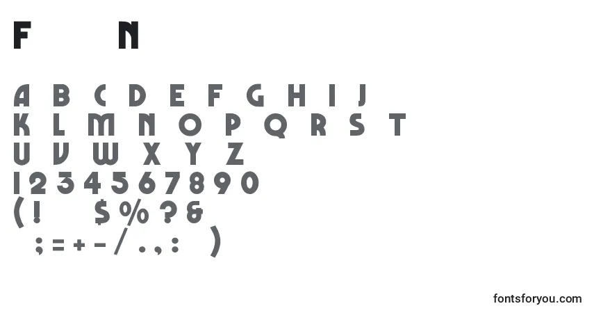 Schriftart FestusNormal – Alphabet, Zahlen, spezielle Symbole