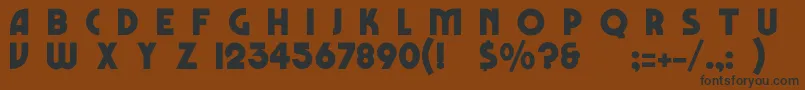 FestusNormal Font – Black Fonts on Brown Background
