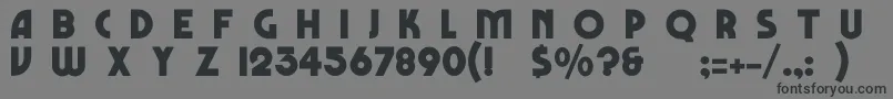 FestusNormal Font – Black Fonts on Gray Background