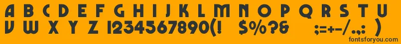 FestusNormal Font – Black Fonts on Orange Background