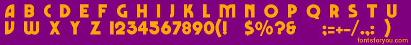 FestusNormal Font – Orange Fonts on Purple Background