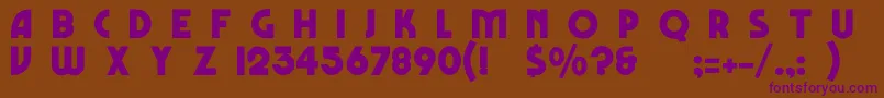 FestusNormal Font – Purple Fonts on Brown Background
