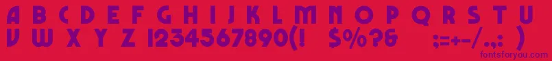 FestusNormal-Schriftart – Violette Schriften auf rotem Hintergrund