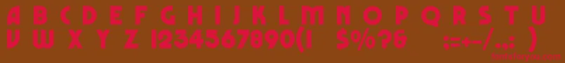 FestusNormal Font – Red Fonts on Brown Background
