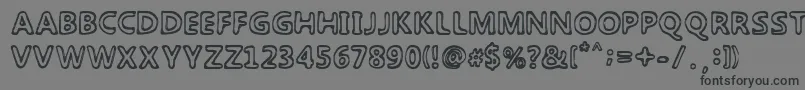 Шрифт TheLaguna – чёрные шрифты на сером фоне