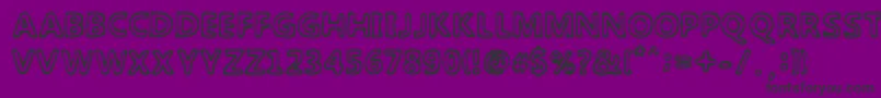 TheLaguna-Schriftart – Schwarze Schriften auf violettem Hintergrund