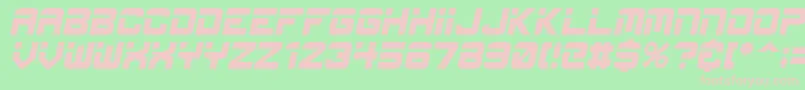 EspItal Font – Pink Fonts on Green Background