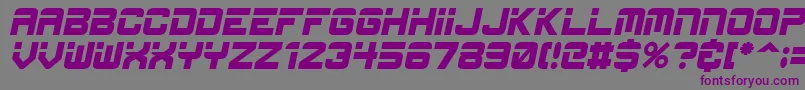 EspItal Font – Purple Fonts on Gray Background