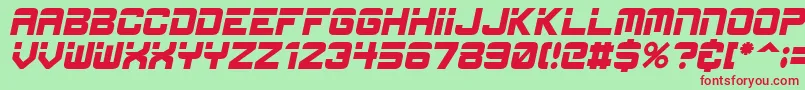 EspItal Font – Red Fonts on Green Background