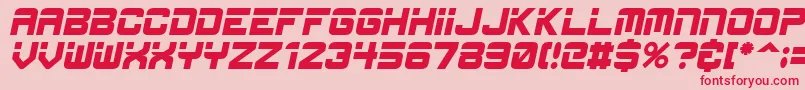 EspItal Font – Red Fonts on Pink Background