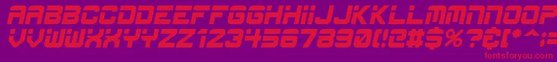 Шрифт EspItal – красные шрифты на фиолетовом фоне