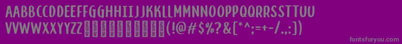 GrapedemoRegular Font – Gray Fonts on Purple Background