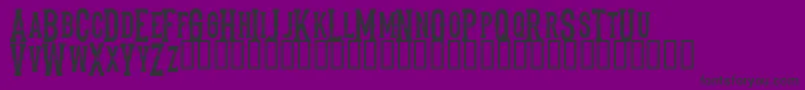 Czcionka ThedeadsaloonRegular – czarne czcionki na fioletowym tle