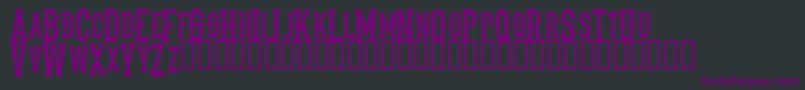 ThedeadsaloonRegular Font – Purple Fonts on Black Background