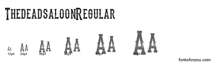 ThedeadsaloonRegular Font Sizes