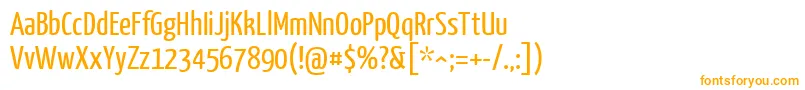 YanonekaffeesatzRegular-fontti – oranssit fontit valkoisella taustalla