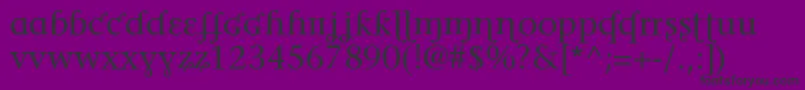 Phonetica-fontti – mustat fontit violetilla taustalla