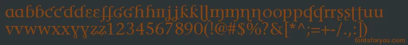 Phonetica Font – Brown Fonts on Black Background