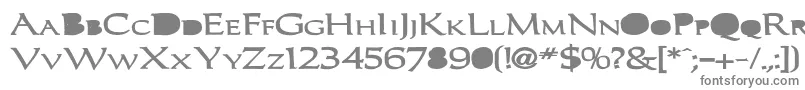 CaracubBold-fontti – harmaat kirjasimet valkoisella taustalla