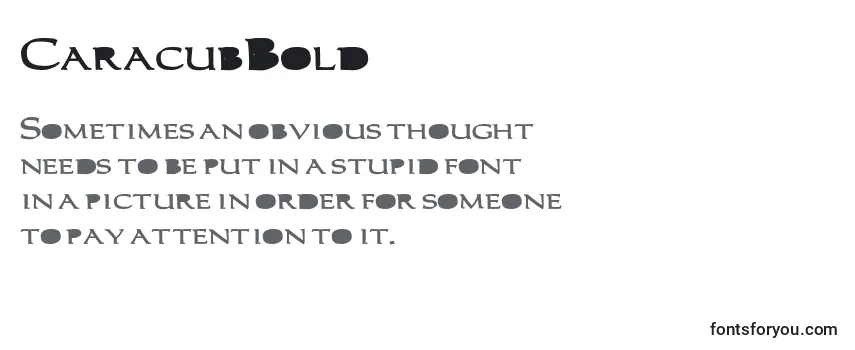 Review of the CaracubBold Font