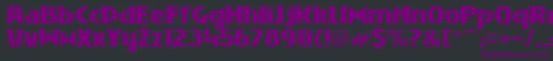 NiobiumBlack Font – Purple Fonts on Black Background