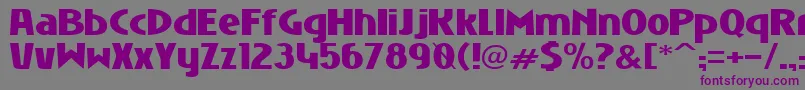 NiobiumBlack Font – Purple Fonts on Gray Background