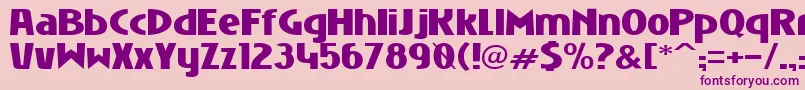 NiobiumBlack Font – Purple Fonts on Pink Background
