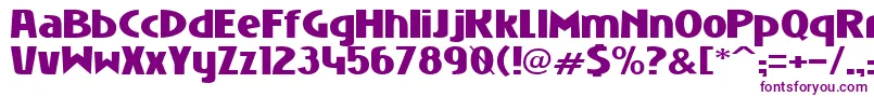 NiobiumBlack Font – Purple Fonts on White Background