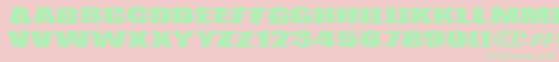 VtcAngorachikRegular Font – Green Fonts on Pink Background