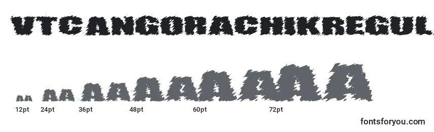 Размеры шрифта VtcAngorachikRegular