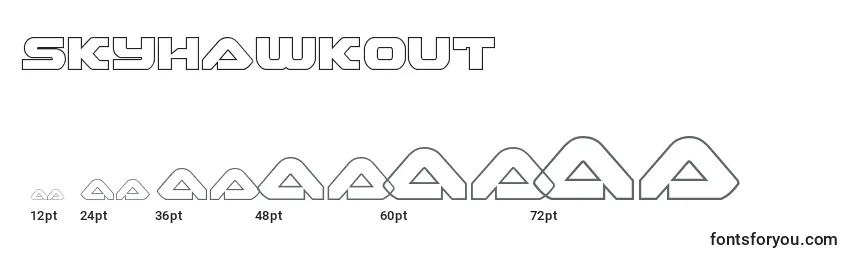 Skyhawkout Font Sizes