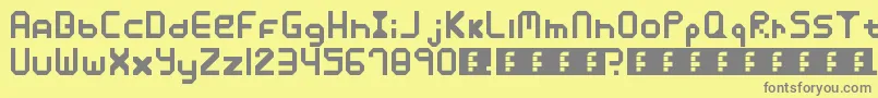 Xposure Font – Gray Fonts on Yellow Background