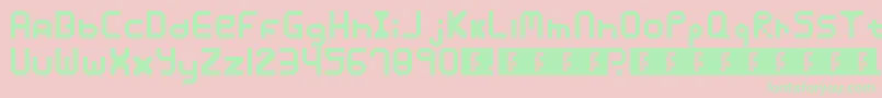 Xposure Font – Green Fonts on Pink Background